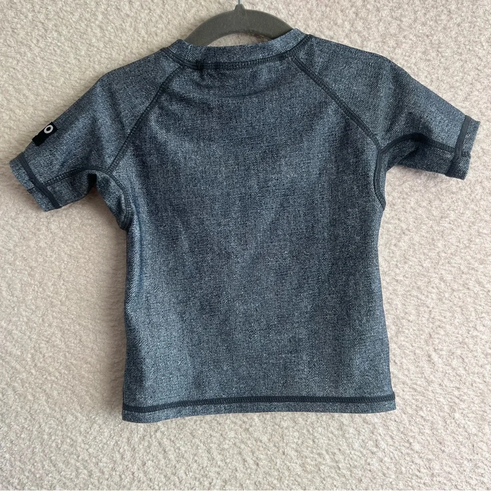 Molo Rash Guard Bathing Swim Short Sleeve Blue Shirt Top Size 1.5-2‎ Years